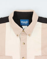 Vintage Y2K 00s Wrangler Striped Long Sleeve Denim Western Shirt - XL