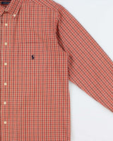Vintage Y2K 00s Ralph Lauren Yarmouth Plaid Check Long Sleeve Pocket Shirt - L