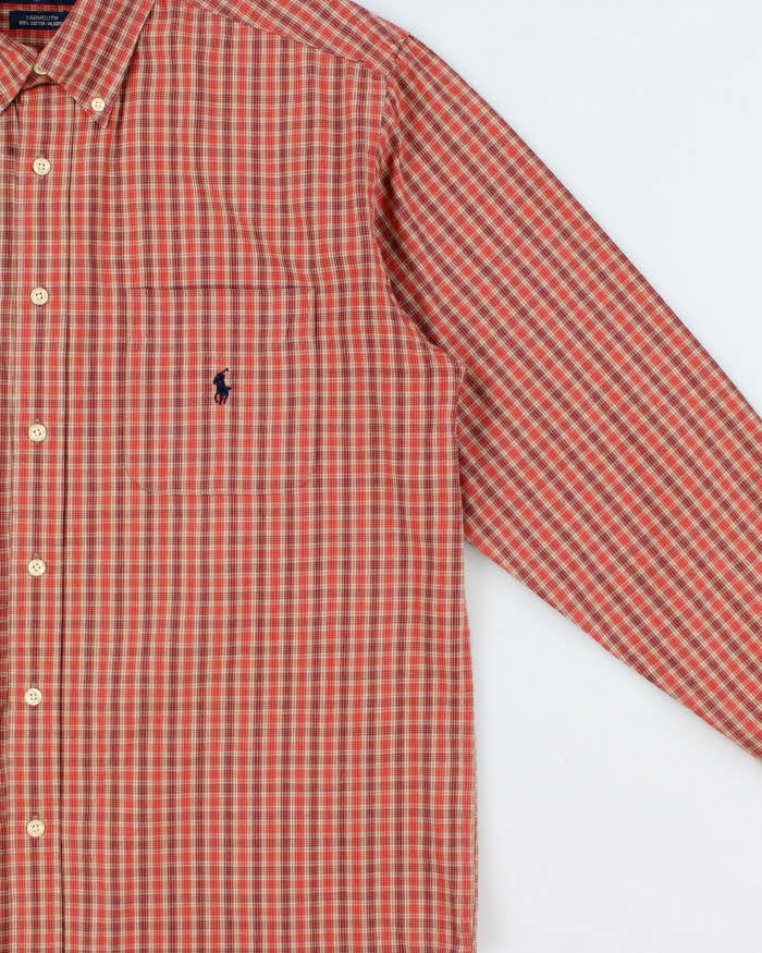 Vintage Y2K 00s Ralph Lauren Yarmouth Plaid Check Long Sleeve Pocket Shirt - L