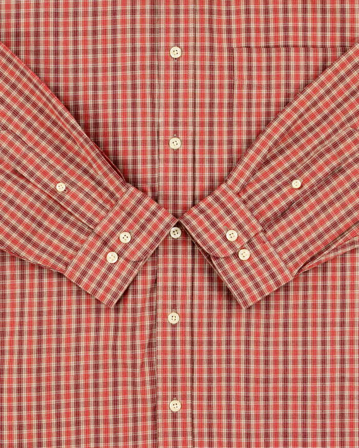 Vintage Y2K 00s Ralph Lauren Yarmouth Plaid Check Long Sleeve Pocket Shirt - L