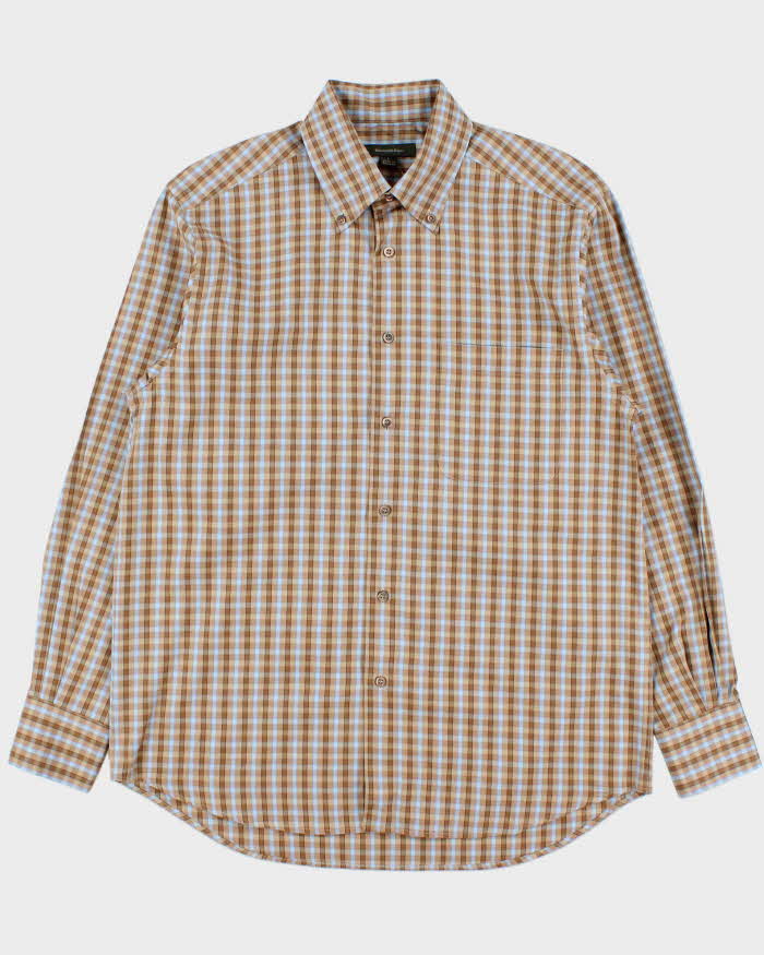 Vintage Y2K 00s Ermenegildo Zegna Check Long Sleeve Shirt - L