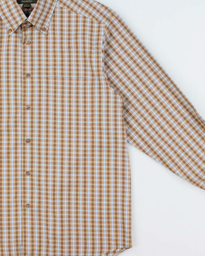 Vintage Y2K 00s Ermenegildo Zegna Check Long Sleeve Shirt - L