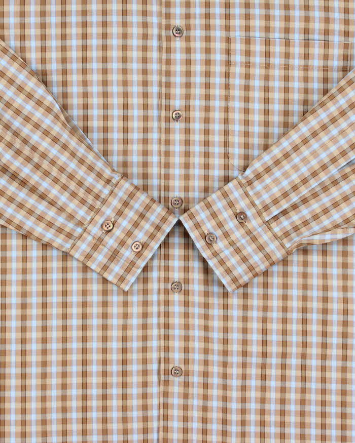 Vintage Y2K 00s Ermenegildo Zegna Check Long Sleeve Shirt - L