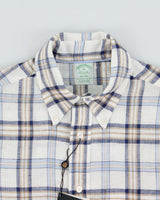 DSWT Brooks Brothers All Irish Linen Plaid Long Sleeve Shirt - M