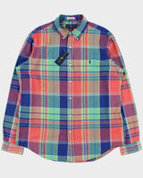 DSWT Ralph Lauren Indian Madras Plaid Classic Fit Long Sleeve Shirt - XL