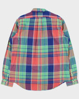 DSWT Ralph Lauren Indian Madras Plaid Classic Fit Long Sleeve Shirt - XL