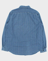 Vintage Polo Ralph Lauren Classic Fit Stripe Denim Shirt - XL