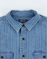 Vintage Polo Ralph Lauren Classic Fit Stripe Denim Shirt - XL
