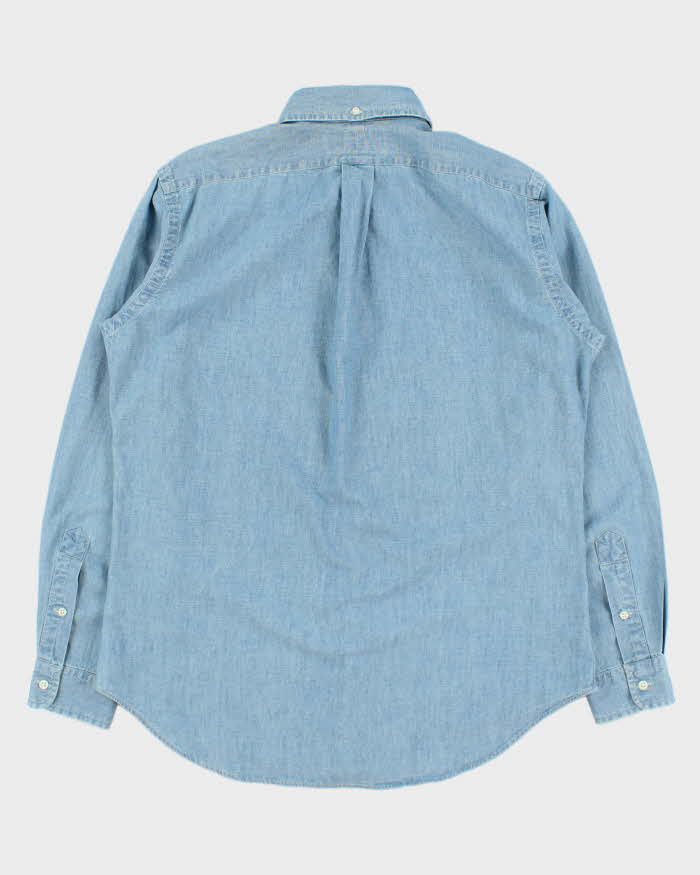 Vintage 1990s Ralph Lauren Classic Fit Lightweight Denim Shirt - M