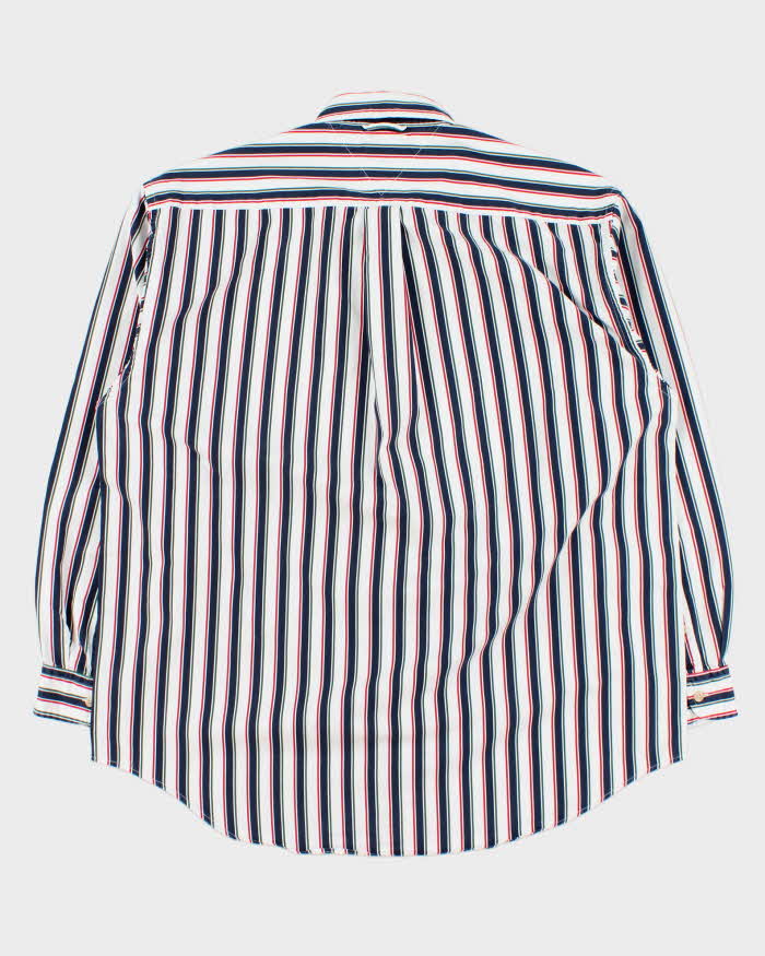 Vintage 1990s Tommy Hilfiger Striped Long Sleeve Shirt - L