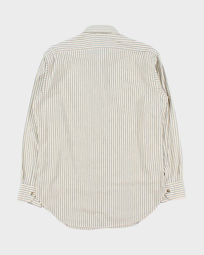 Vintage 1990s Christian Dior Striped Long Sleeve Shirt - L