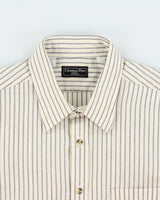 Vintage 1990s Christian Dior Striped Long Sleeve Shirt - L