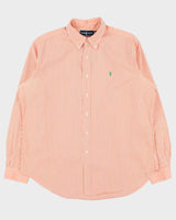 Vintage 1990s Ralph Lauren Striped Long Sleeve Shirt - XL