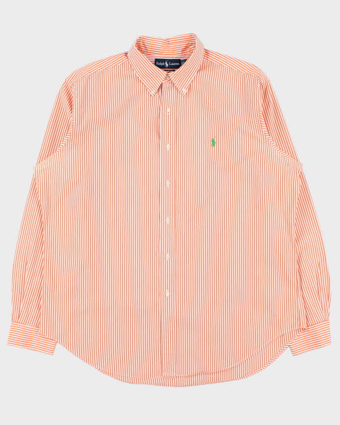 Vintage 1990s Ralph Lauren Striped Long Sleeve Shirt - XL