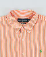 Vintage 1990s Ralph Lauren Striped Long Sleeve Shirt - XL