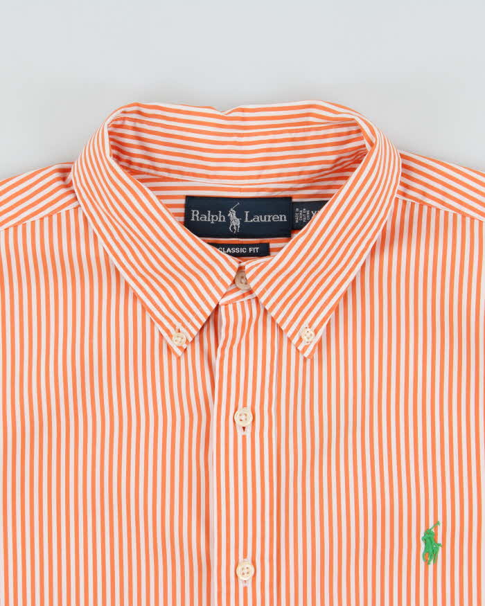 Vintage 1990s Ralph Lauren Striped Long Sleeve Shirt - XL