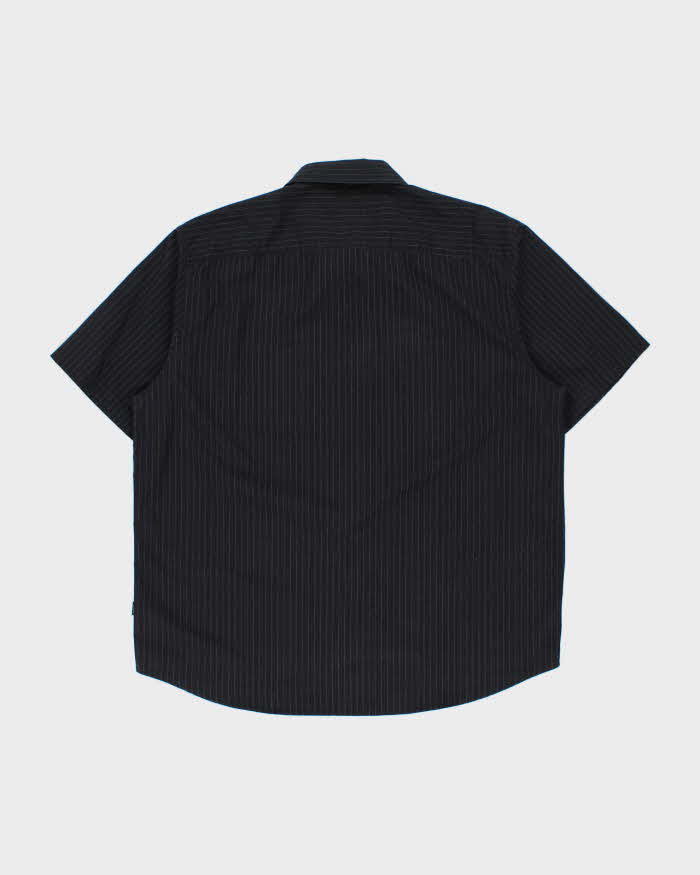 Vintage 1990s Calvin Klein Striped Pocket Short Sleeve Shirt - XL