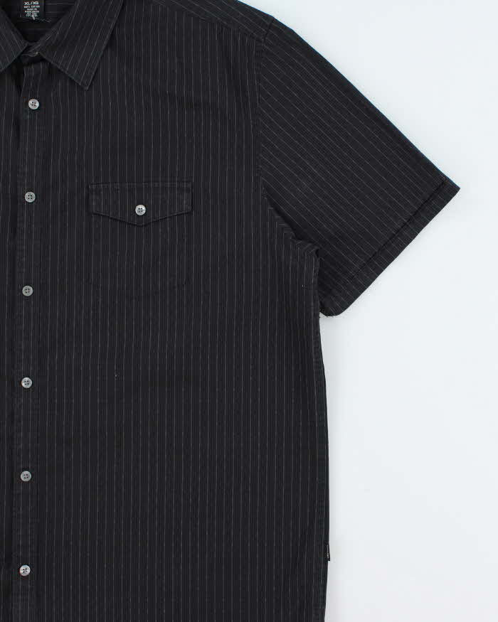 Vintage 1990s Calvin Klein Striped Pocket Short Sleeve Shirt - XL