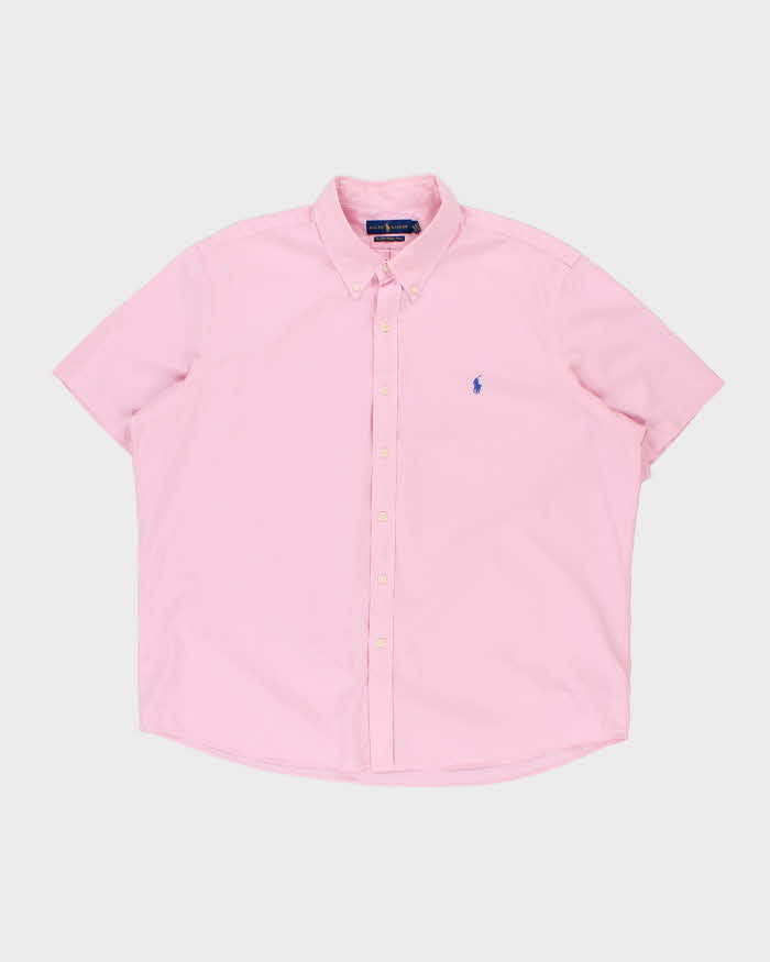 Vintage Ralph Lauren Feather Weight Twill Short Sleeve Shirt - XXL