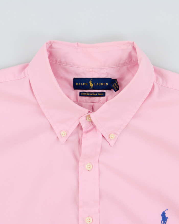 Vintage Ralph Lauren Feather Weight Twill Short Sleeve Shirt - XXL