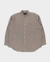 Vintage 1990s Ralph Lauren Checked Long Sleeve Shirt - XXL