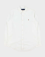 Vintage Ralph Lauren Heavyweight Plain Long Sleeve Shirt - M