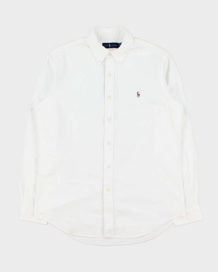Vintage Ralph Lauren Heavyweight Plain Long Sleeve Shirt - M