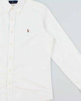 Vintage Ralph Lauren Heavyweight Plain Long Sleeve Shirt - M