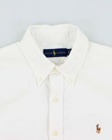 Vintage Ralph Lauren Heavyweight Plain Long Sleeve Shirt - M