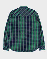 Vintage 2000s Diesel Checked Western Snap Button Long Sleeve Shirt - XL