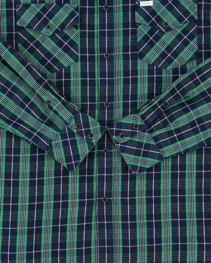 Vintage 2000s Diesel Checked Western Snap Button Long Sleeve Shirt - XL