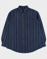 Vintage 1990s Alfani Striped Long Sleeve Shirt - L