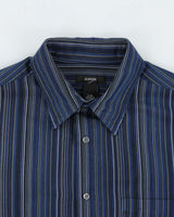Vintage 1990s Alfani Striped Long Sleeve Shirt - L