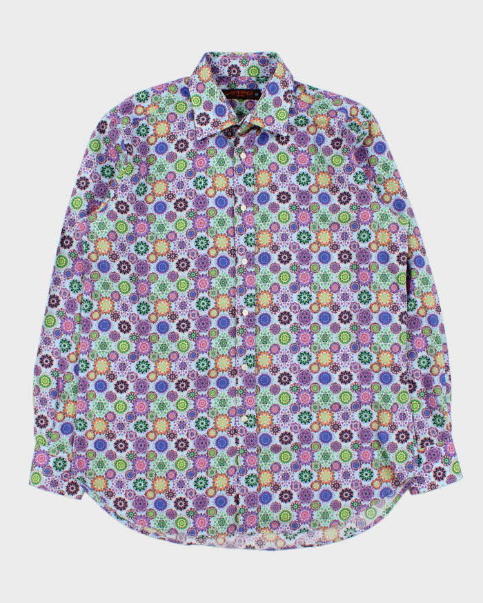 Vintage Etro Kalidascope Print Long Sleeve Shirt - L