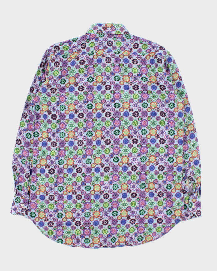 Vintage Etro Kalidascope Print Long Sleeve Shirt - L