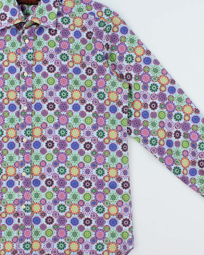Vintage Etro Kalidascope Print Long Sleeve Shirt - L