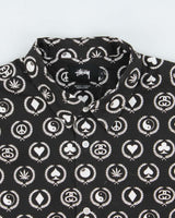 Vintage Stussy All Over Print Long Sleeve Shirt - L