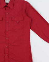 Vintage 1980s H Bar C Ranchwear Made In USA  Permanent Press Snap Button Long Sleeve Western Shirt - L