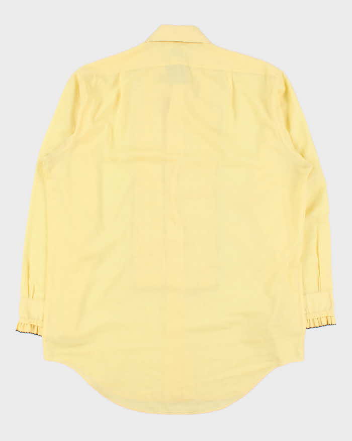 Vintage 1970s Gala Ruffled Long Sleeve Tuxedo Shirt - XL