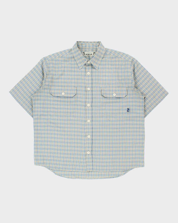 Vintage 1990s O'Neill Tartan Plaid Short Sleeve Utility Shirt - XL