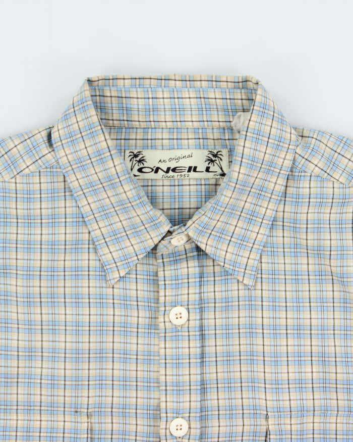 Vintage 1990s O'Neill Tartan Plaid Short Sleeve Utility Shirt - XL