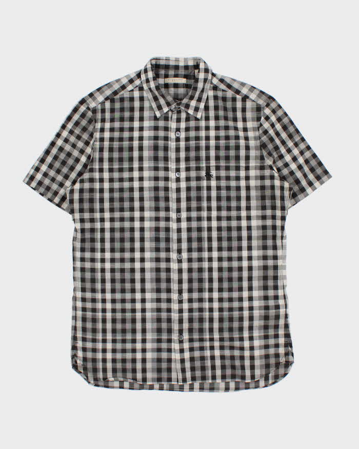 Vintage Burberry Brit Gingham Check Lightweight Short Sleeve Shirt - M