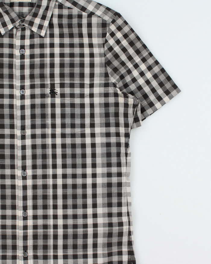 Vintage Burberry Brit Gingham Check Lightweight Short Sleeve Shirt - M