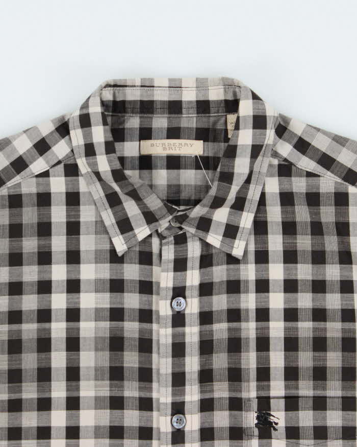 Vintage Burberry Brit Gingham Check Lightweight Short Sleeve Shirt - M