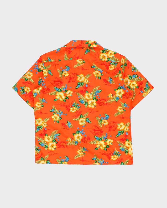 Vintage 1960s Hilo Hattie Made In USA Hand Stitched Hawaiian Aloha Shirt - XL