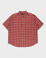 Vintage Woolrich Tartan Plaid Short Sleeve Shirt - XL