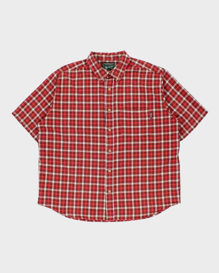 Vintage Woolrich Tartan Plaid Short Sleeve Shirt - XL