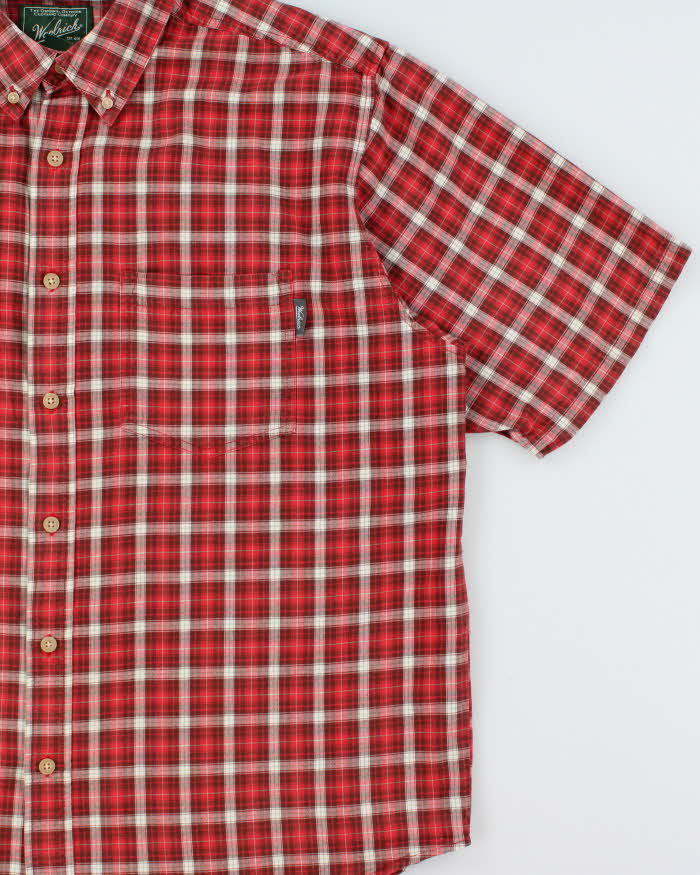 Vintage Woolrich Tartan Plaid Short Sleeve Shirt - XL