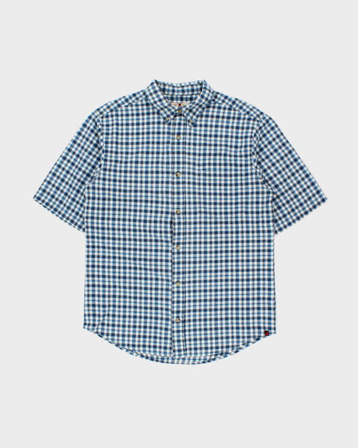 Vintage Woolrich Plaid Check Short Sleeve Shirt - M