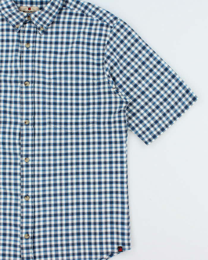 Vintage Woolrich Plaid Check Short Sleeve Shirt - M